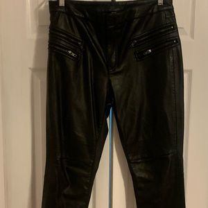Vegan leather pants